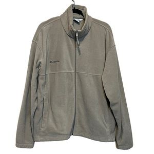 Columbia Fleece Full Zip Mountain Jacket in Tusk Beige Size XL
